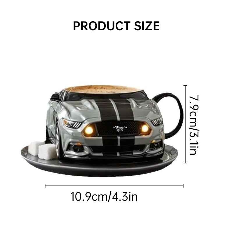 Car-Shaped Stainless Steel Coffee Mug – Handmade, Durable, Novelty Office Cup, Ideal Gift for Car Fans by eprolo