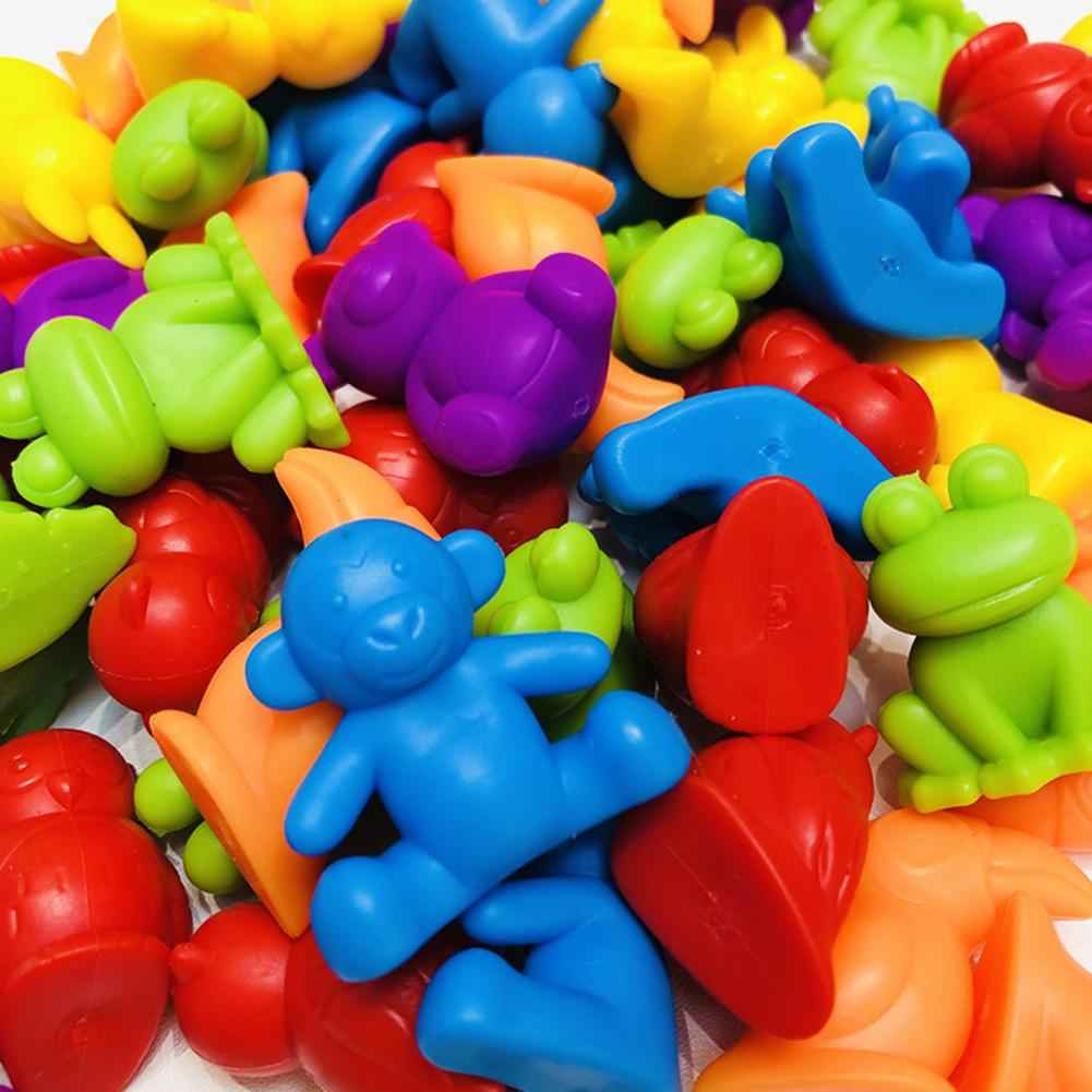 Children's Rainbow Count Early Education Cognitive Toys Montessori Teaching Aids Math Children's Game Set by eprolo