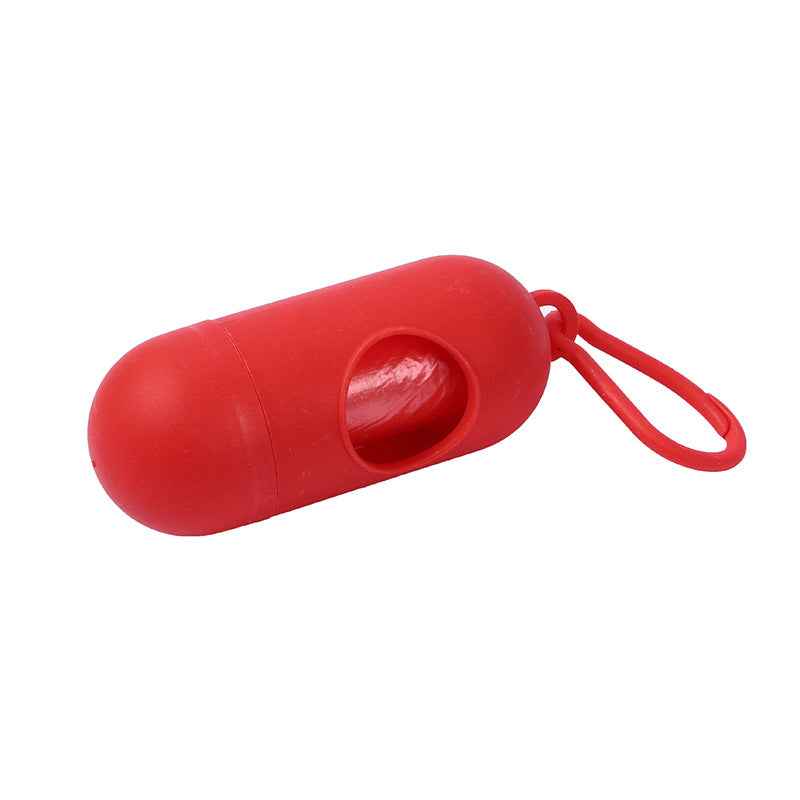 Pet Waste Bag Capsule Dog Waste Box Pill Portable Thickened Poop Bag by eprolo