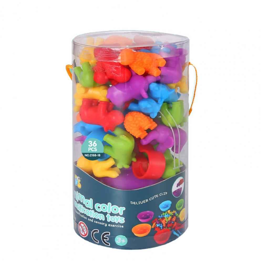 Children's Rainbow Count Early Education Cognitive Toys Montessori Teaching Aids Math Children's Game Set by eprolo