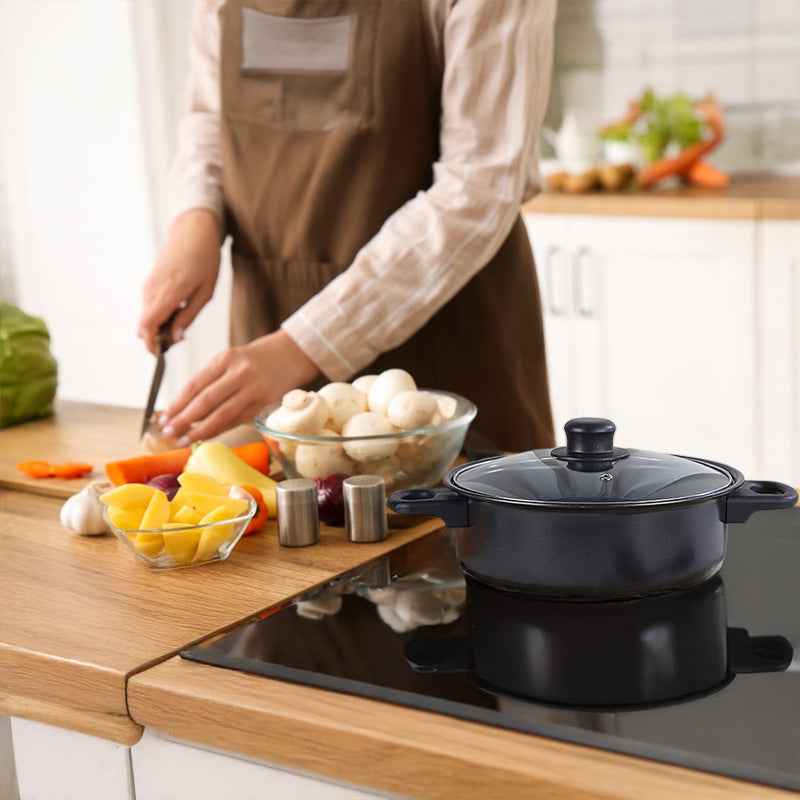 13-Piece Premium Non-Stick Cookware Set: Frying Pans, Casserole, Wok, Multi-Func, Stylish, Durable, Outdoor-Ready by eprolo