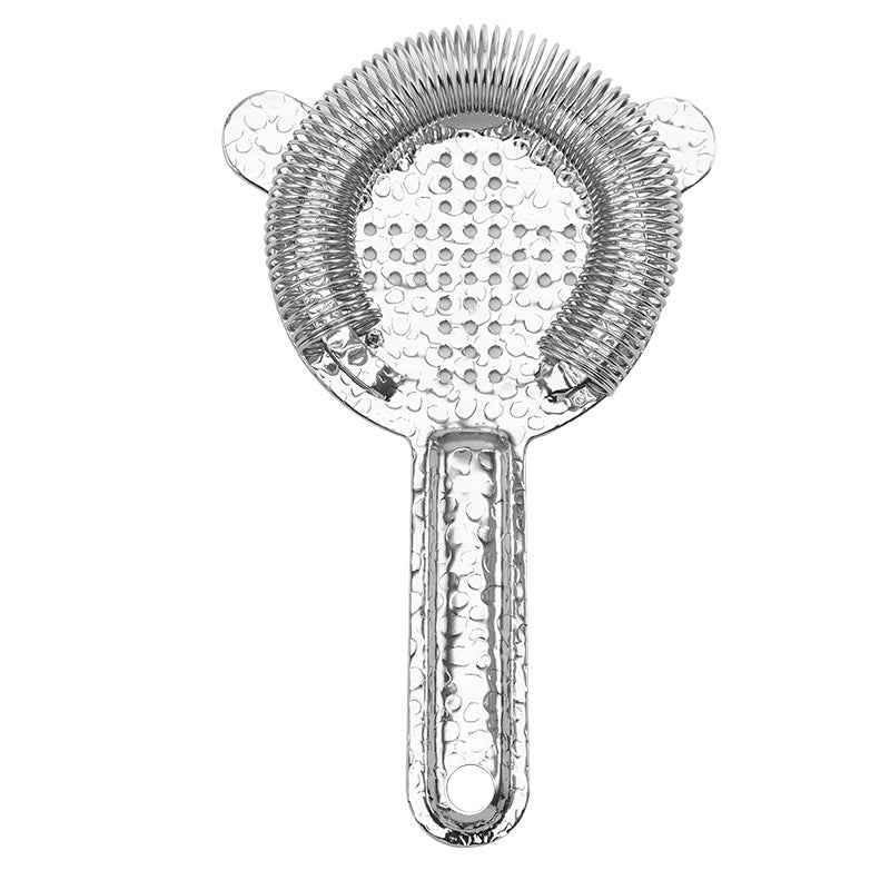 Stainless Steel Ice Filter with Cross Pattern 304 for Cocktail Mixing, Spring-Loaded Ice Strainer by eprolo