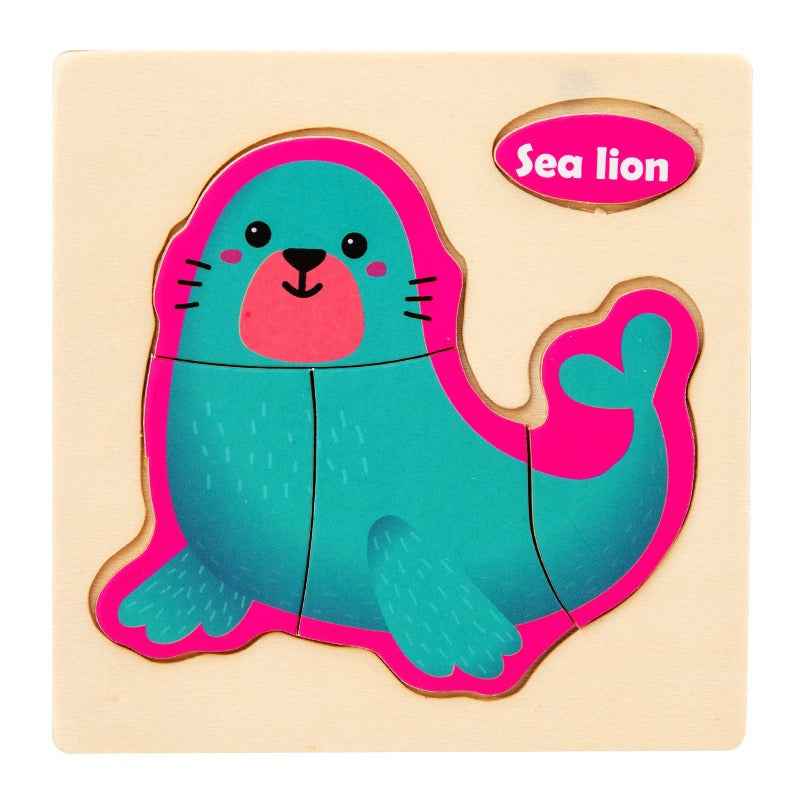 Early Education Puzzle Jitterbug With The Same Children's Educational Animal Enlightenment Cognitive Puzzle Board Toys by eprolo