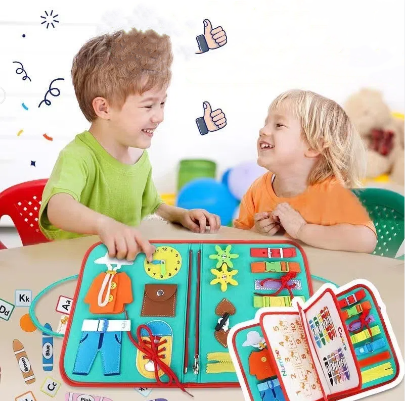 Handheld felt learning board, early education board, cross-border felt early education teaching aids, children's puzzle toys, dr by eprolo
