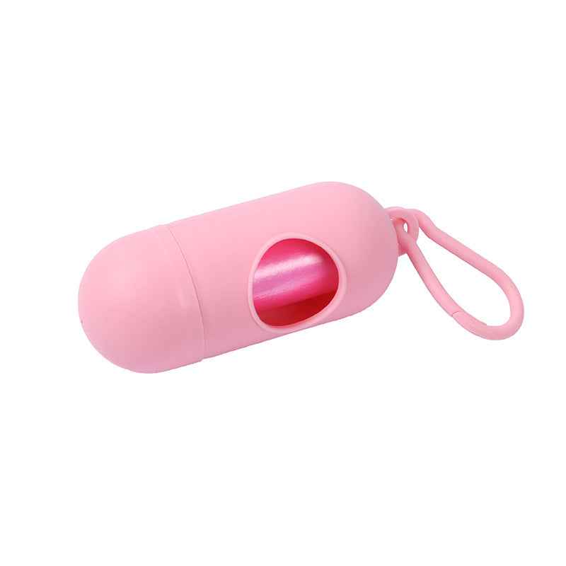 Pet Waste Bag Capsule Dog Waste Box Pill Portable Thickened Poop Bag by eprolo