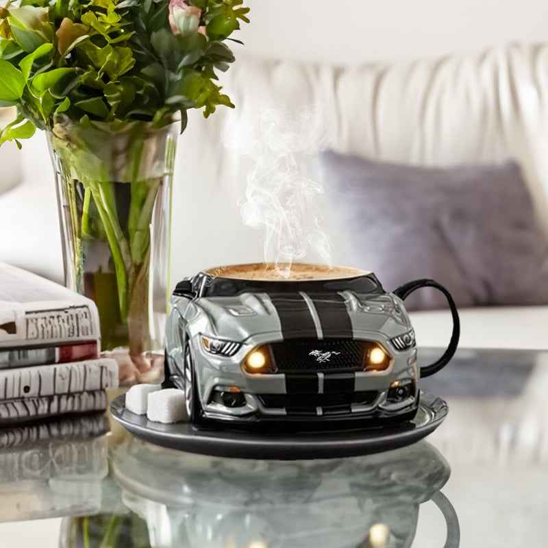 Car-Shaped Stainless Steel Coffee Mug – Handmade, Durable, Novelty Office Cup, Ideal Gift for Car Fans by eprolo