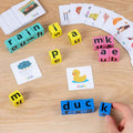 Children's Kindergarten Fun English Word Spelling Early Education Enlightenment English Learning Blocks Christmas Toys Gifts by eprolo
