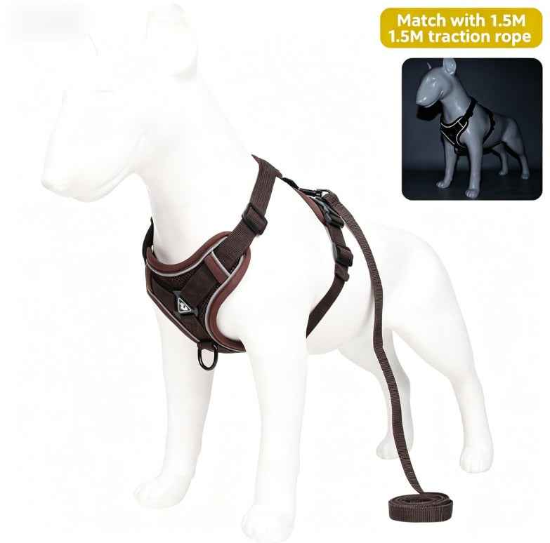 Pet Leash Reflective Breathable Cat Harness Vest Style Small Cat Breathable Reflective by eprolo