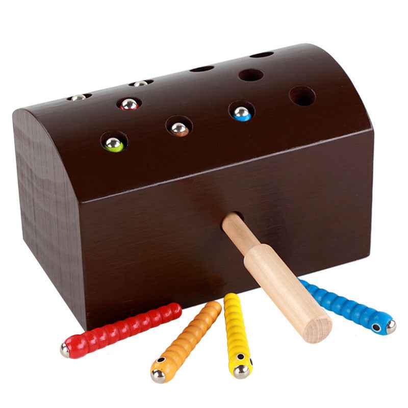 Wooden Bug Catch Game For Young Children Montessori Early Education Parent-Child Interactive Game Kindergarten Early Education Teaching Aids by eprolo