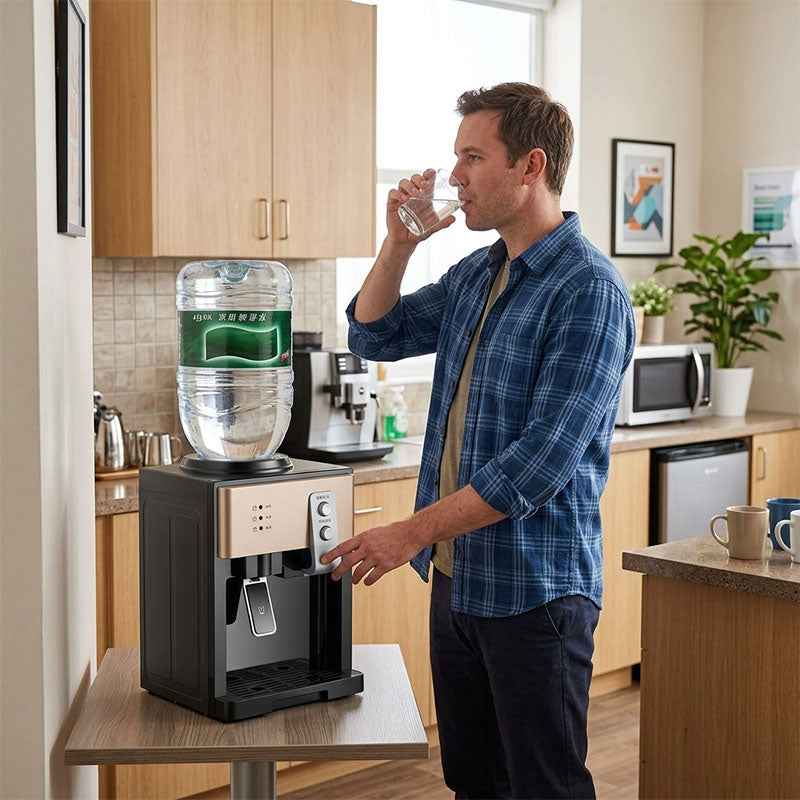 Electric Countertop Water Dispenser 8°C-95°C, Hot Cold Water Cooler for Home Kitchen Office Use by eprolo