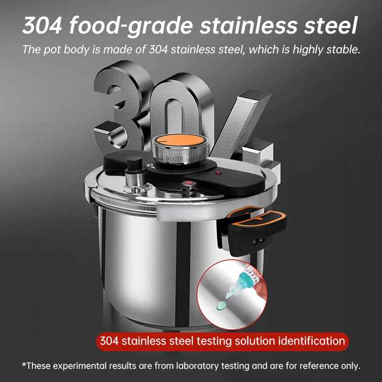 4L/6L Stainless Steel Pressure Cooker, Multi-functional Explosion-proof Pressure Pot for Gas Stove, Electric P by eprolo