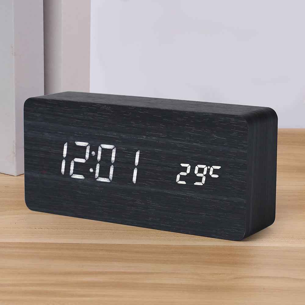 Transform Your Mornings with the LED Digital Alarm Clock: Thermometer & Night Light Included by eprolo