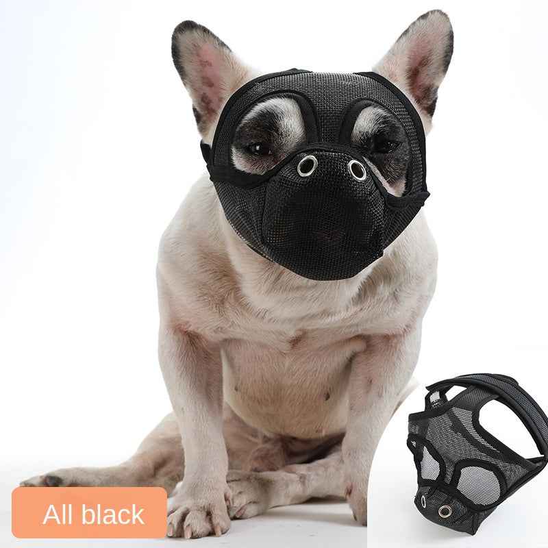 Bullmastiff Mouthguard Flat-Faced Dog Anti-Chew Anti-Bite Drinking Mouthguard by eprolo