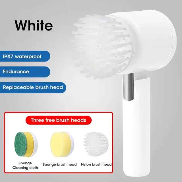 Revitalize Your Cleaning Routine with the Electric Spin Scrubber – Power Scrubber with 5 Versatile Brush Heads by eprolo