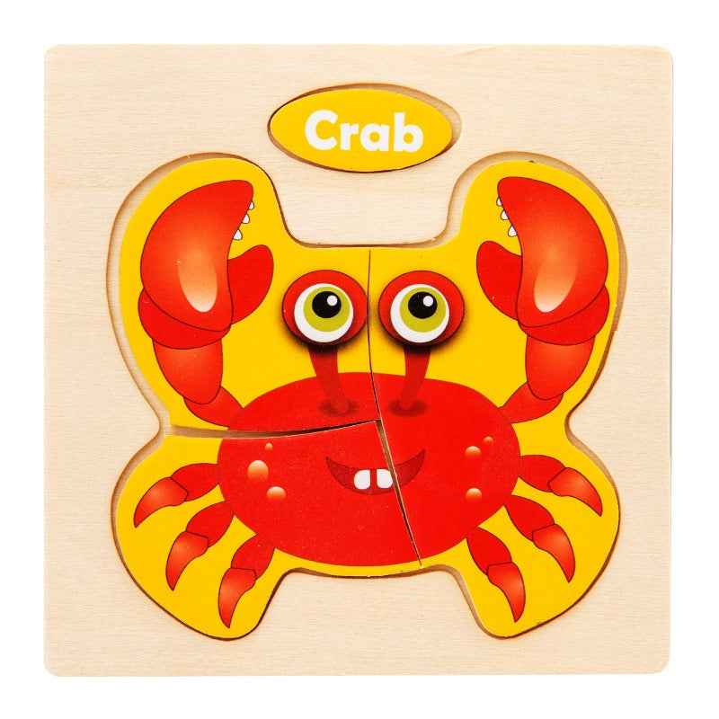 Early Education Puzzle Jitterbug With The Same Children's Educational Animal Enlightenment Cognitive Puzzle Board Toys by eprolo