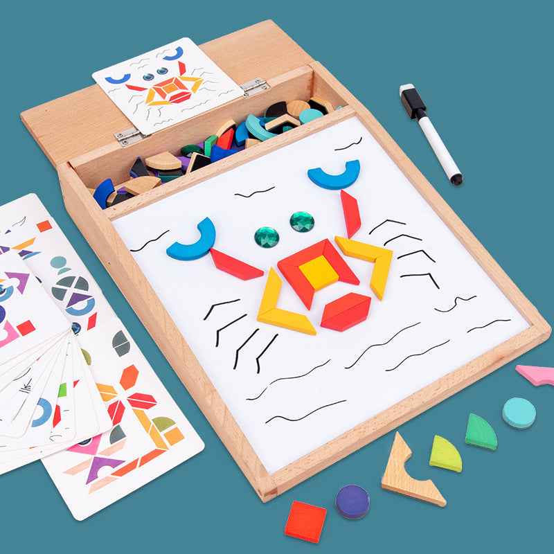 Unleash Creativity with Our Wooden Magnetic Drawing Board for Kids by eprolo