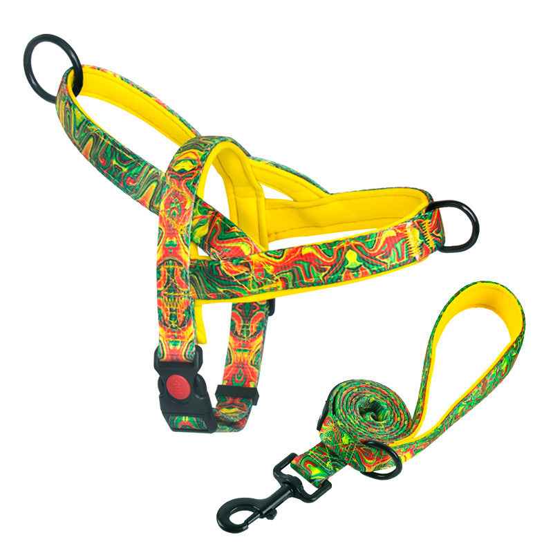 Dog Harness with Anti-Pulling Feature for Medium and Large Breeds, Lab, Golden Retriever, Dog Leash, Dog Chain by eprolo