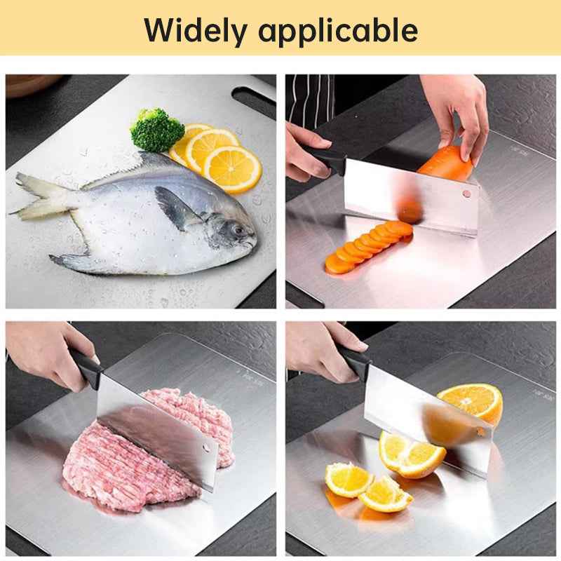 Medical - grade Pure Titanium Double - Sided Kitchen Cutting Board. Easy to clean. by eprolo