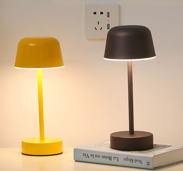 Metal Mini Night Light Touchable I-Beam Mushroom Bedroom Living Room Decor Jellyfish Ambience Lamp by eprolo
