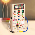 Christmas Gift Children's Early Education Wooden Switch Plug Power LED Light Busy Board Toy by eprolo