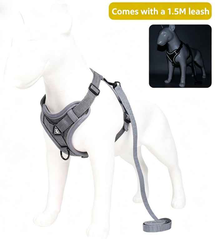 Pet Leash Reflective Breathable Cat Harness Vest Style Small Cat Breathable Reflective by eprolo