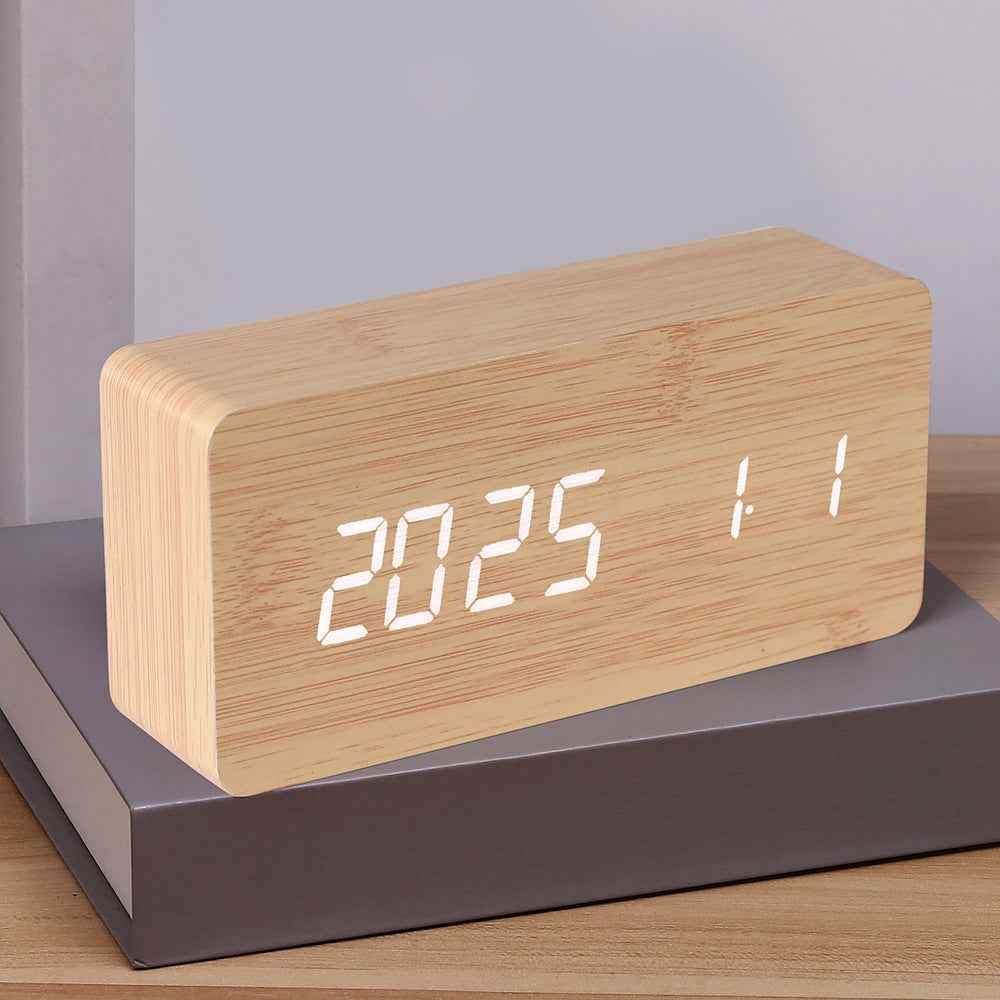 Transform Your Mornings with the LED Digital Alarm Clock: Thermometer & Night Light Included by eprolo