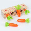 Wooden Fun Number Carrot Pulling Game Enlightenment Cognition 3-4 Year Old Early Education Toy by eprolo