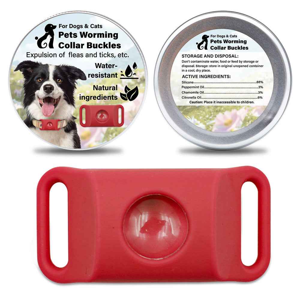 Pet Cat Dog Flea and Tick Prevention Silicone Collar with Insect Repellent Tag, Anti-Flea and Anti-Tick by eprolo