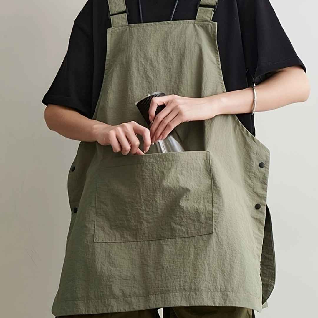 Water-Resistant Unisex Kitchen Apron for Home and Coffee Shop Use by eprolo
