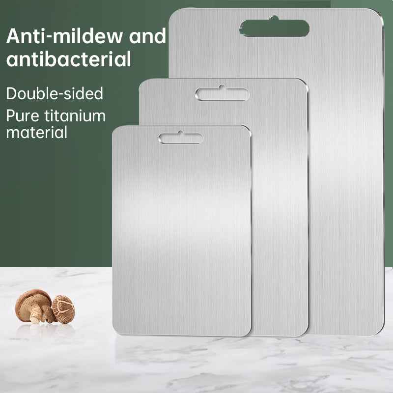 Medical - grade Pure Titanium Double - Sided Kitchen Cutting Board. Easy to clean. by eprolo