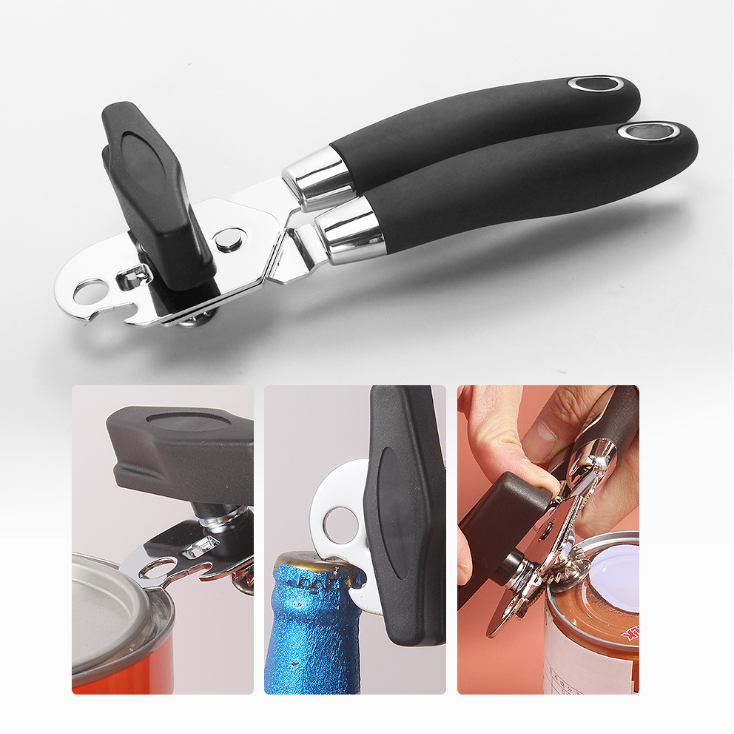 Can opener manual stainless steel multi-function powerful can opener can opener kitchen can opener wine opener can opene by eprolo