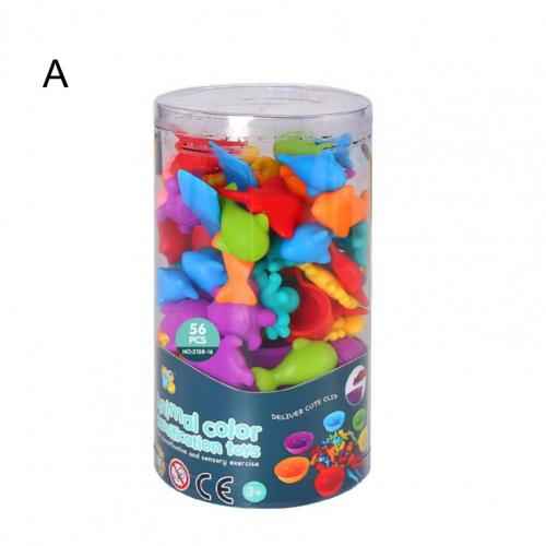 Children's Rainbow Count Early Education Cognitive Toys Montessori Teaching Aids Math Children's Game Set by eprolo