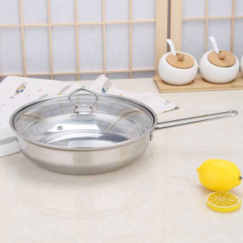 Stainless steel cookware set of 18 pieces household kitchen set soup pot set 16-26cm cutlery set pot set by eprolo
