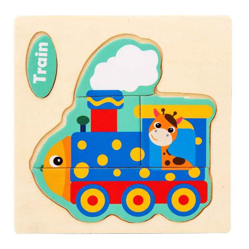 Early Education Puzzle Jitterbug With The Same Children's Educational Animal Enlightenment Cognitive Puzzle Board Toys by eprolo