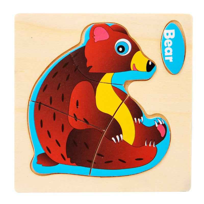 Early Education Puzzle Jitterbug With The Same Children's Educational Animal Enlightenment Cognitive Puzzle Board Toys by eprolo