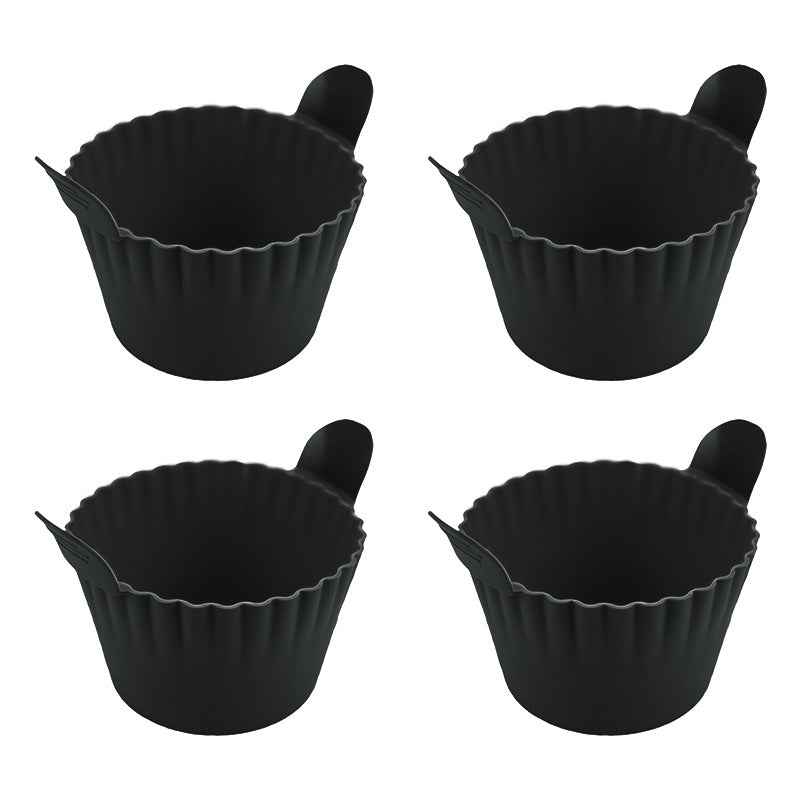 4-6 reusable silicone air fryer liners & baking cups – non-stick kitchen tools for eggs, cakes, meatballs. by eprolo