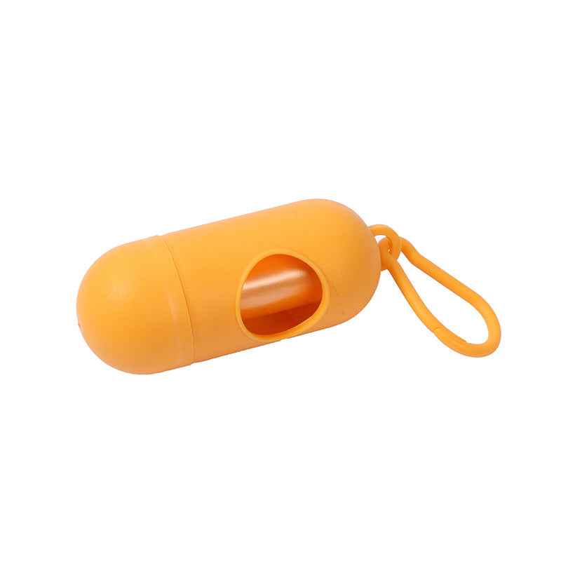 Pet Waste Bag Capsule Dog Waste Box Pill Portable Thickened Poop Bag by eprolo
