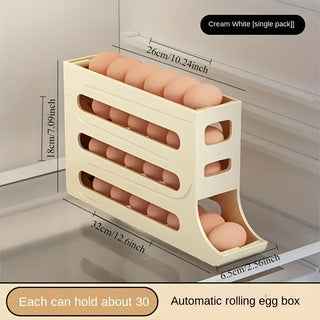 Rolling Egg Storage Box Slide-Type Automatic Egg Roller Freshness Preservation by eprolo