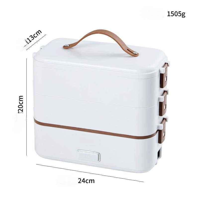 Electric lunch box stainless steel liner portable plug-in small insulation lunch box home heating lunch box steaming rice artifa by eprolo