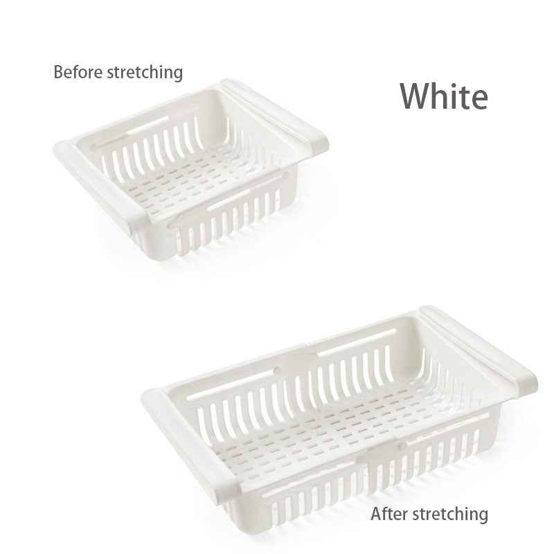 Retractable Refrigerator Divider Organizing Storage Rack Home Storage Rack Preservation Pull-Out Classification Box Refrigerator Partition Frame by eprolo