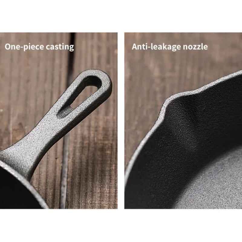4-Pack Cast Iron Skillet Set – Non-Stick Frying Pans for Induction, Egg & Crepe Pan by eprolo