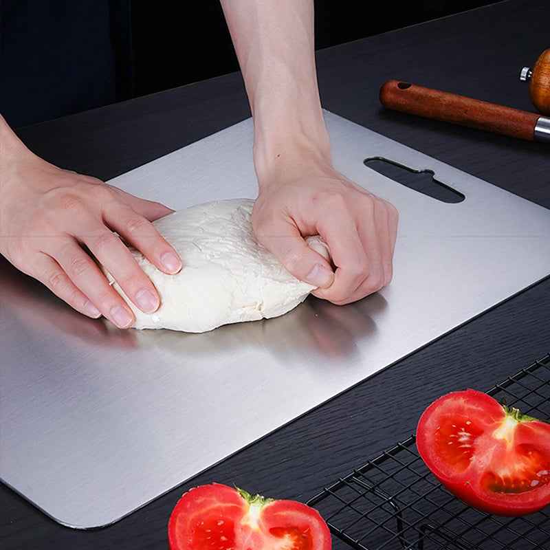 Medical - grade Pure Titanium Double - Sided Kitchen Cutting Board. Easy to clean. by eprolo