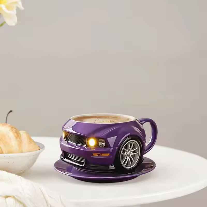 Car-Shaped Stainless Steel Coffee Mug – Handmade, Durable, Novelty Office Cup, Ideal Gift for Car Fans by eprolo