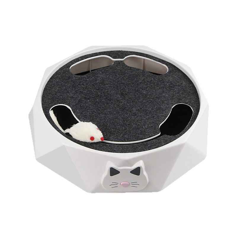 Pet Electric Cat Toy Plush Mouse Cat Spinner Two-Speed Adjustable Automatic Interactive Whack-a-Mole Toy by eprolo