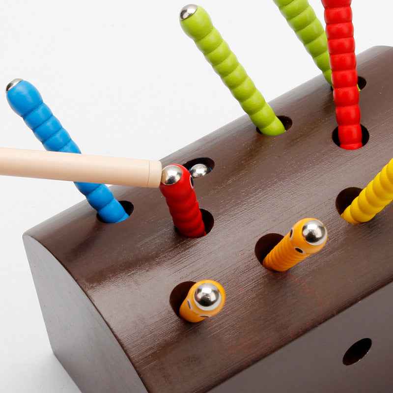 Wooden Bug Catch Game For Young Children Montessori Early Education Parent-Child Interactive Game Kindergarten Early Education Teaching Aids by eprolo