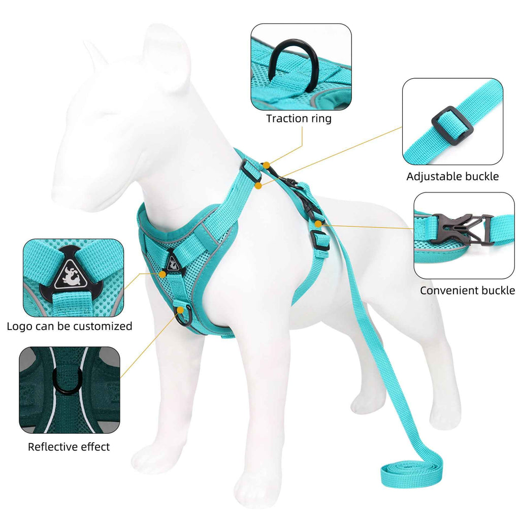 Pet Leash Reflective Breathable Cat Harness Vest Style Small Cat Breathable Reflective by eprolo