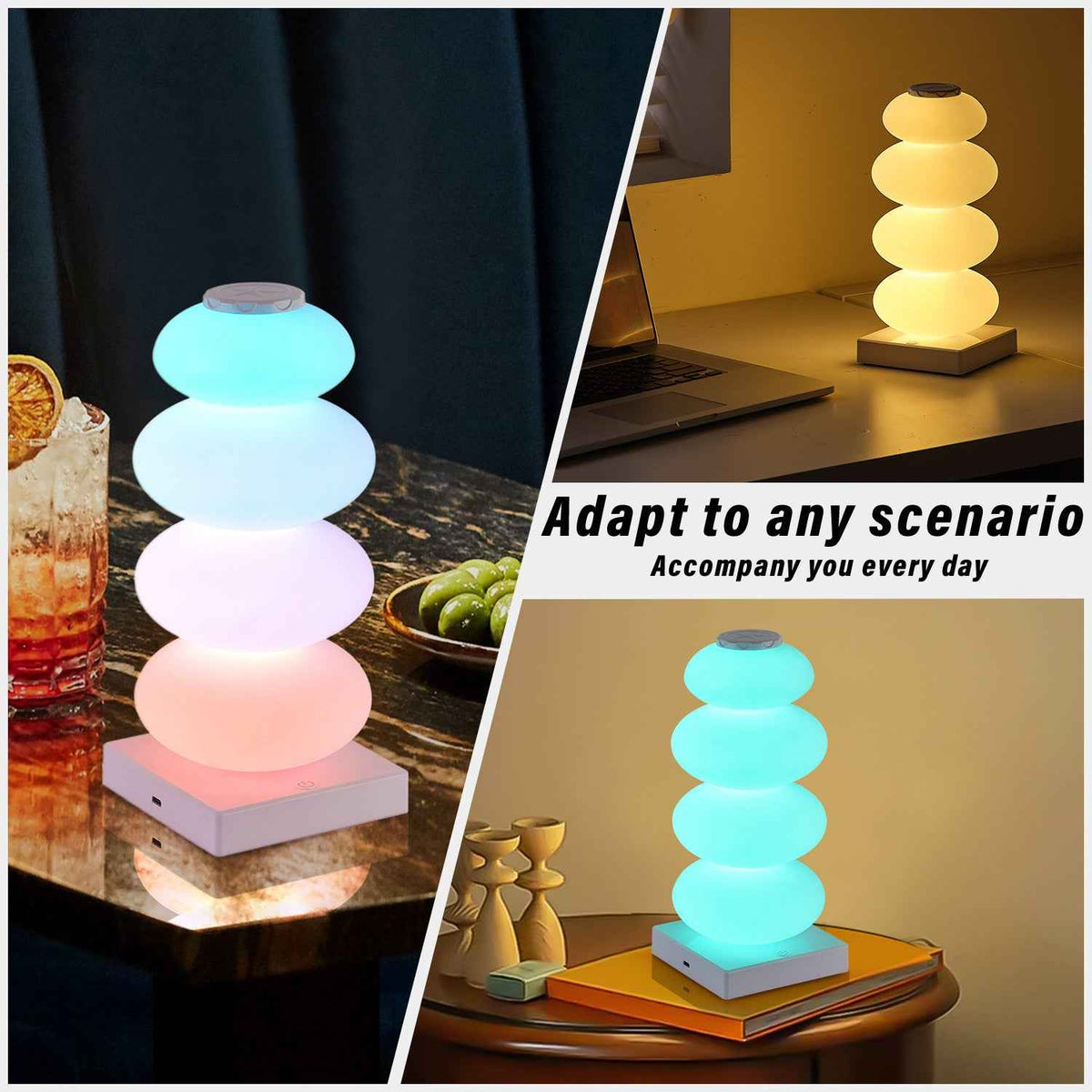 Transform Your Space with the Creative LED Touch Charging Night Light by eprolo