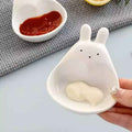 Dish Cute Small Plate for Home Use, Elegant Snack Dish, Korean BBQ Dipping Tray, Vinegar Dish, Mini Dipping Plate by eprolo