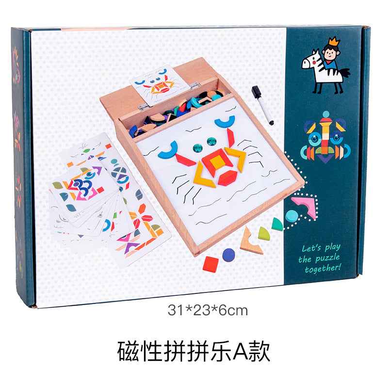 Unleash Creativity with Our Wooden Magnetic Drawing Board for Kids by eprolo