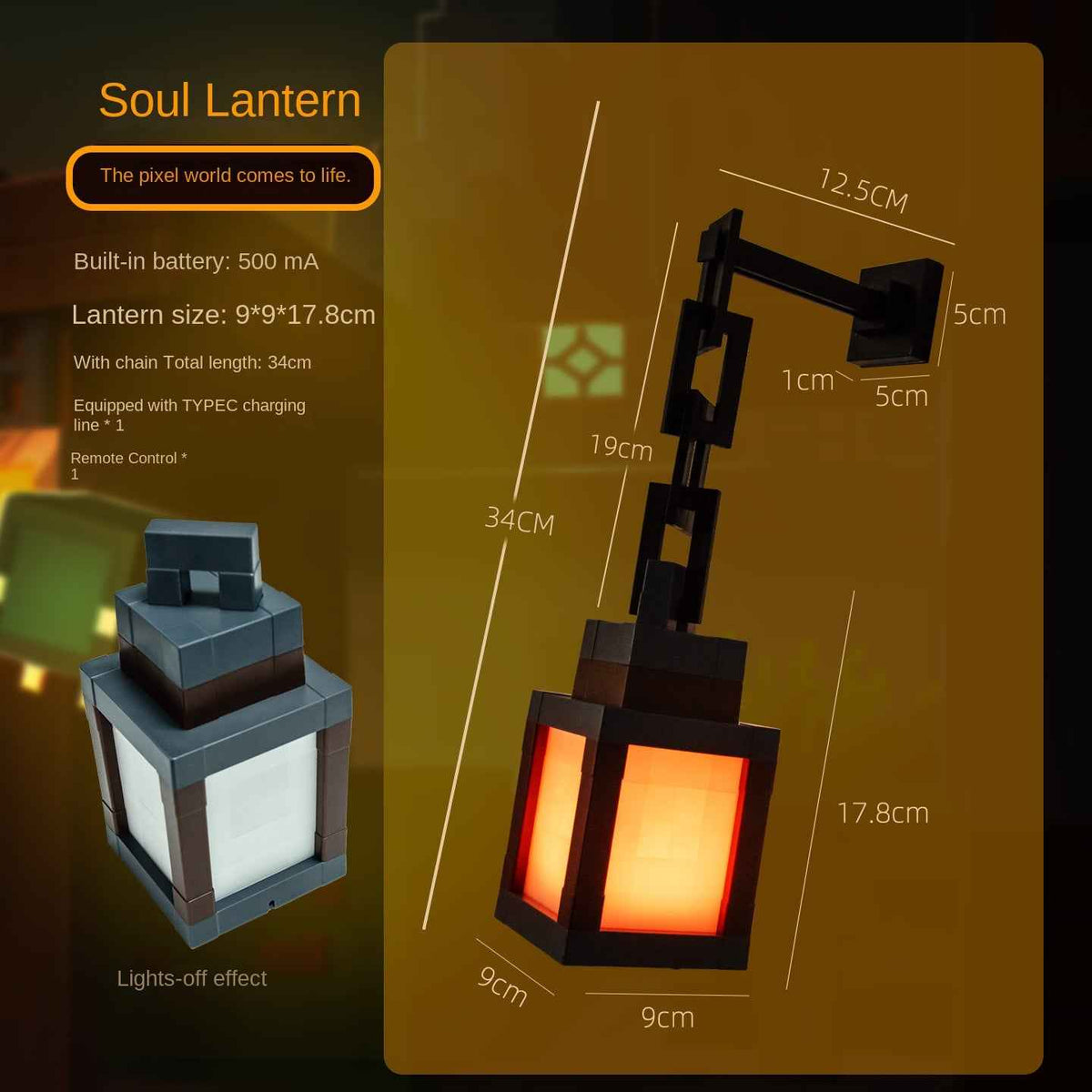 Enchant Your Space with the Minecraft LED Night Light – Creative Lantern for Anyone! by eprolo